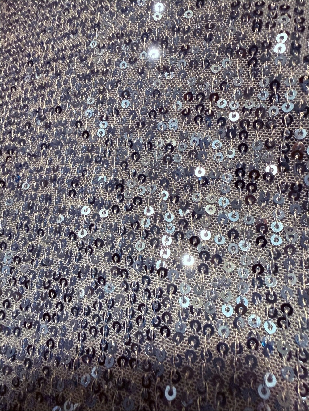 ENDLESS ROSE Voluminous Sequined Crop Top Blue Party Holiday NWT Small - Picture 4 of 5